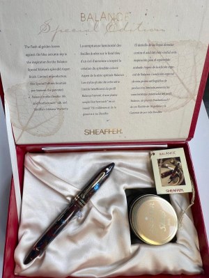 Pen - Sheaffer special edition in the shape of a Balance model in colourful resin...