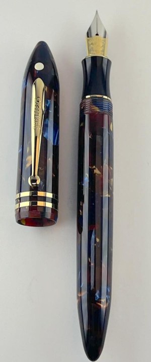 Pen - Sheaffer special edition in the shape of a Balance model in colourful resin...