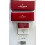 Pen - Caran D’Ache Geneva Doue’ trio set with palladium coated cap and black barrel...