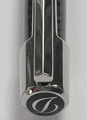 Pen - Precious carbon fiber ballpoint with palladium plated metal finish in perfect...