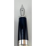 Pen - Elegant Cross Apogee fountain pen with sterling silver casing with spiralled...