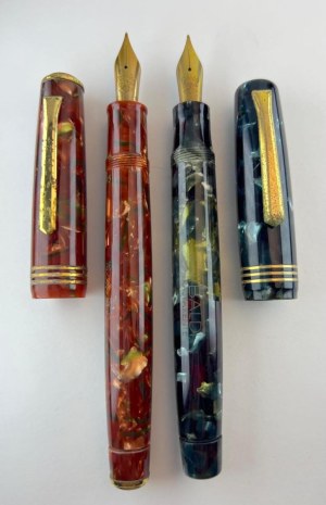 Pen - The lot contains 3 Tibaldi Modello 60 pencils and two fountain pens...