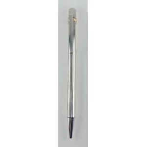 Pen - Cartier les Must ballpoint with silver plating...