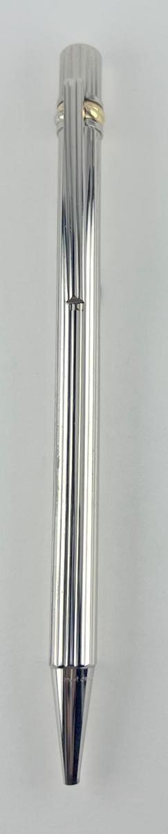 Pen - Cartier les Must ballpoint with silver plating...