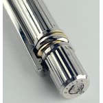 Pen - Cartier les Must ballpoint with silver plating...