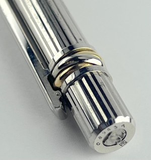 Pen - Cartier les Must ballpoint with silver plating...