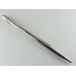 Pen - Cartier les Must ballpoint with silver plating...