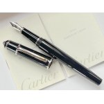 Pen - Cartier Diablo black lacquer fountain pen with box...