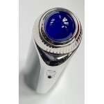 Pen - Carter Roadster fountain pen in black lacquer with blue cabochon...