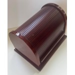 Pen - Mini Visconti pen cabinet with three drawers in lacquered cherry colored wood...