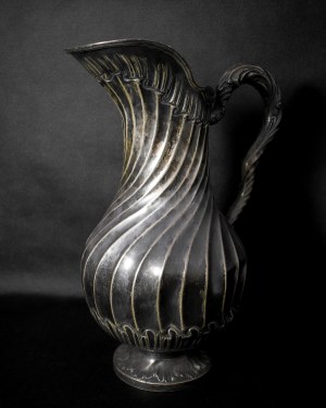 Silver liquor jug, France 19th century.