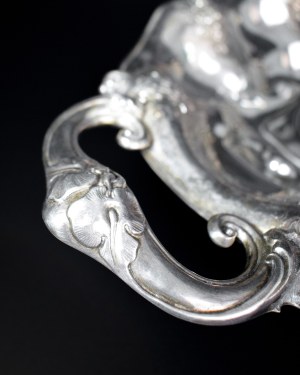 Silver platter, Warsaw, 19th century.