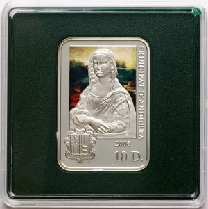 Andorra 10 Diners 2008 MW Leonardo da Vinci