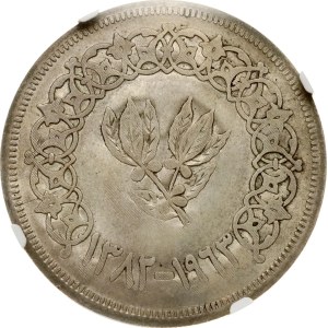 Anguilla on Yemen Liberty Dollar 1967 NGC AU 55