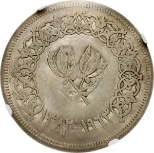 Anguilla on Yemen Liberty Dollar 1967 NGC AU 55
