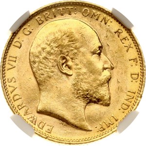 Australia Sovereign 1907 M NGC MS 61