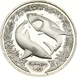 Australia 5 Dollars 2000 C Great White Sharks & Coral