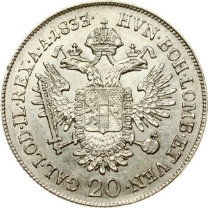 Austria 20 Kreuzer 1833/2 A
