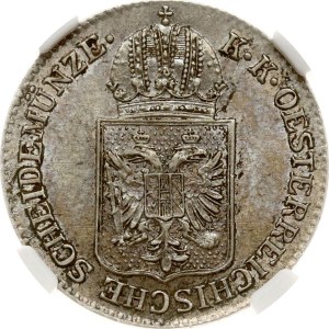 Austria 6 Kreuzer 1849 A NGC MS 63