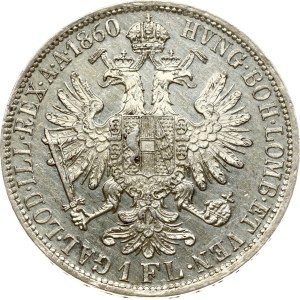 Austria 1 Florin 1860 A