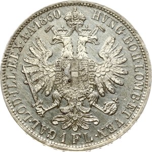 Austria 1 Florin 1860 A