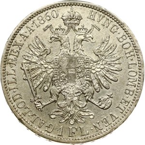 Austria 1 Florin 1860 A