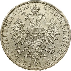 Austria 1 Florin 1860 A