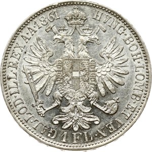 Austria 1 Florin 1861 A
