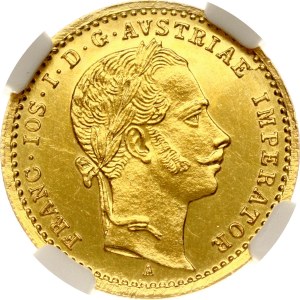 Austria Ducat 1863 A NGC UNC DETAILS