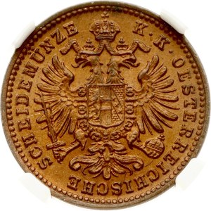 Austria 1 Kreuzer 1885 NGC MS 63 RB
