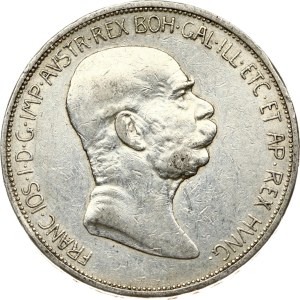 Austria 5 Corona 1908 Reign