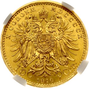 Austria 10 Corona 1910 NGC MS 62