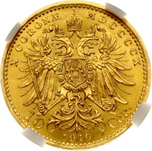 Austria 10 Corona 1910 NGC MS 62