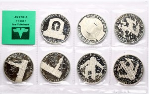 Austria 100 Schilling 1975 Set Lot of 7 coins