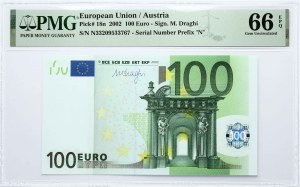 Austria 100 Euro 2002 PMG 66 Gem Uncirculated EPQ