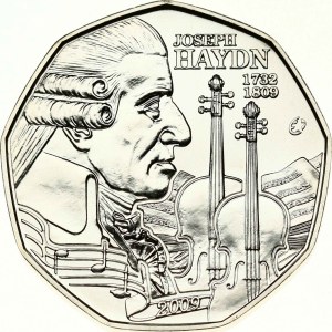 Austria 5 Euro 2009 200th Anniversary of the Death of Joseph Haydn