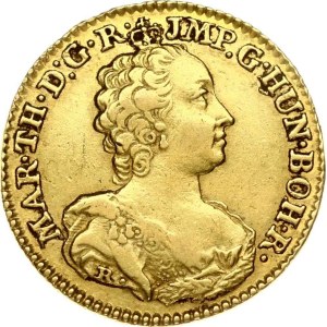 Austrian Netherlands 1/2 Souverain D'or 1753 R Antwerp