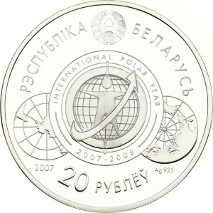 Belarus 20 Roubles 2007 International Polar Year