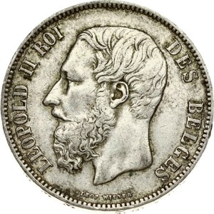 Belgium 5 Francs 1873