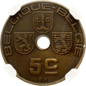 Belgium 5 Centimes 1938 ESSAI NGC MS 64 BN MATTE TOP POP