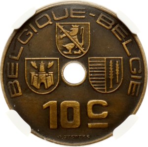Belgium 10 Centimes 1938 ESSAI NGC MS 64 BN MATTE TOP POP