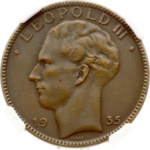 Belgium 20 Francs 1939 PATTERN NGC MS 64 BN MATTE TOP POP