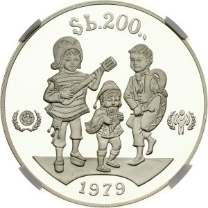 Bolivia 200 Pesos 1979 CHI Year of the Child NGC PF 69 ULTRA CAMEO