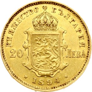 Bulgaria 20 Leva 1894 КБ