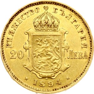 Bulgaria 20 Leva 1894 КБ