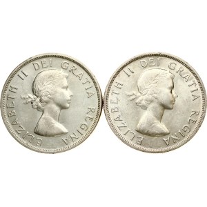 Canada Dollar 1963 Lot of 2 coins
