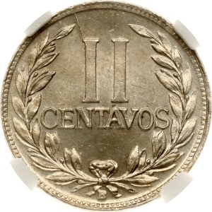 Colombia 2 Centavos 1947 B NGC MS 65