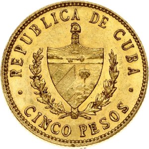 Cuba 5 Pesos 1916 Jose Marti