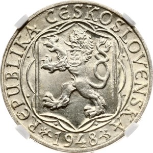 Czechoslovakia 100 Korun 1948 Charles University NGC MS 63