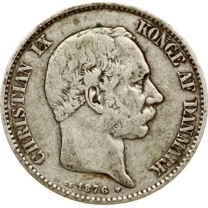 Denmark 2 Kroner 1876 HC/CS